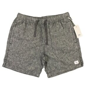 Katin Isaiah Local Short Mens Small Blue Chambray Cotton Linen Blend Beach NWT